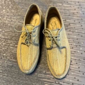 CARVEN par Robert Clergerie Straw Oxfords 38